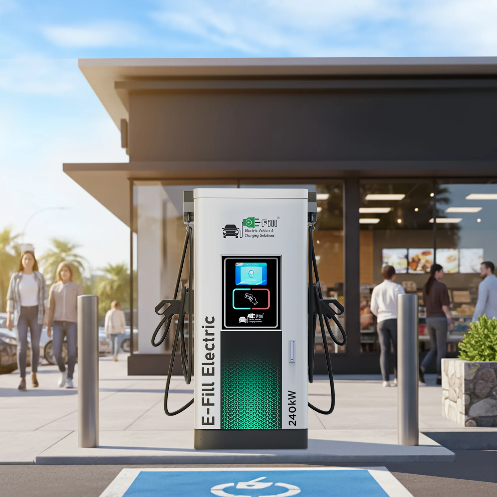 E-Fill X7 — charging-site scene